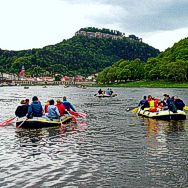 Kombinierte Floß- und Schlauchboottour ab Bad Schandau