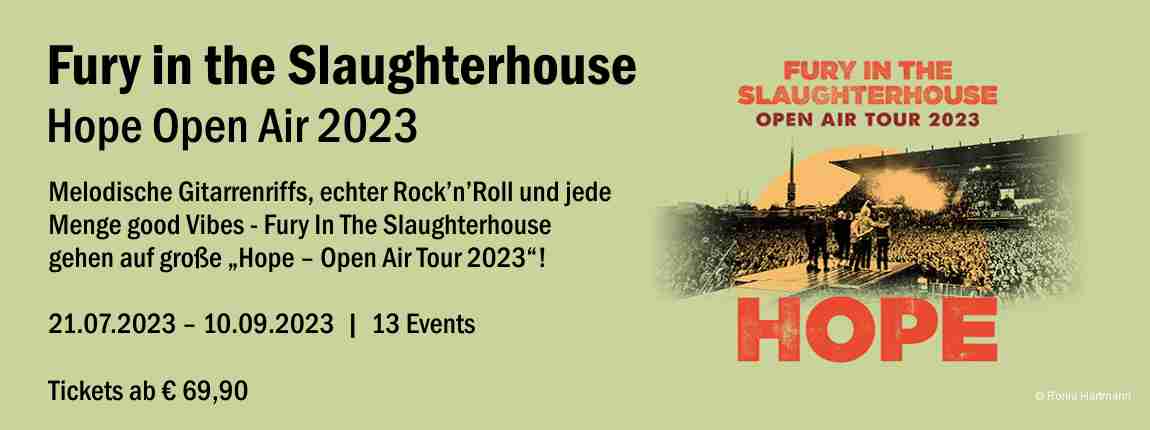 Fury in the Slaughterhouse - Hope Open Air 2023